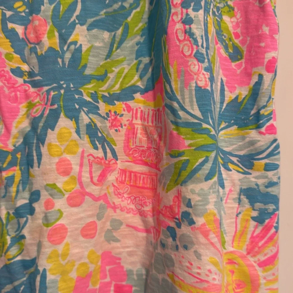Lilly Pulitzer Florida t shirt size medium waist measures - Picture 5 of 6